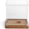 wooden baseball display case box