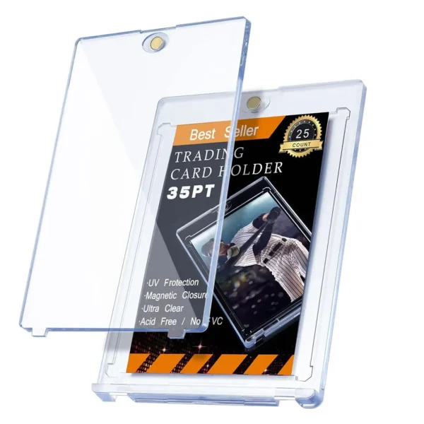 35PT Magnetic Card Holder Set – Hard Plastic Display Case for Pokemon, Baseball, Sports & Yugioh Cards - Image 6