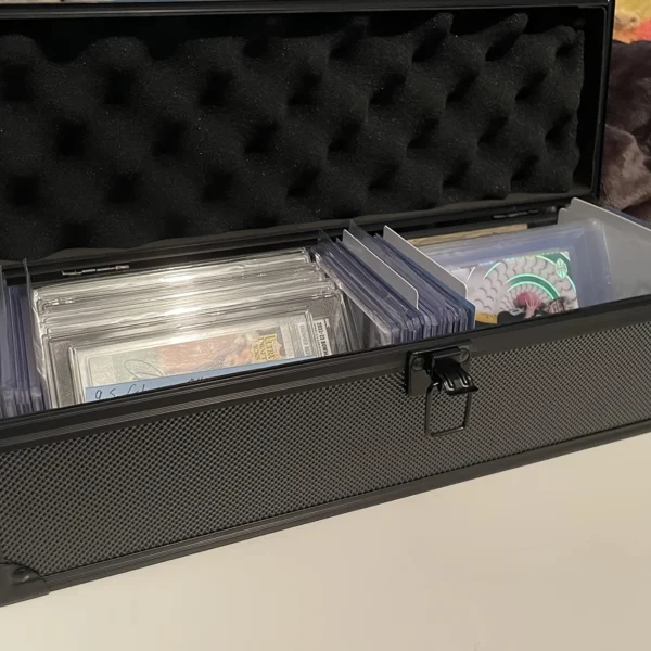 Heavy-Duty Trading Card Storage Box - Holds 230+ Toploaders or 850+ Raw Cards - Perfect for Sports & TCG Collections - Image 6